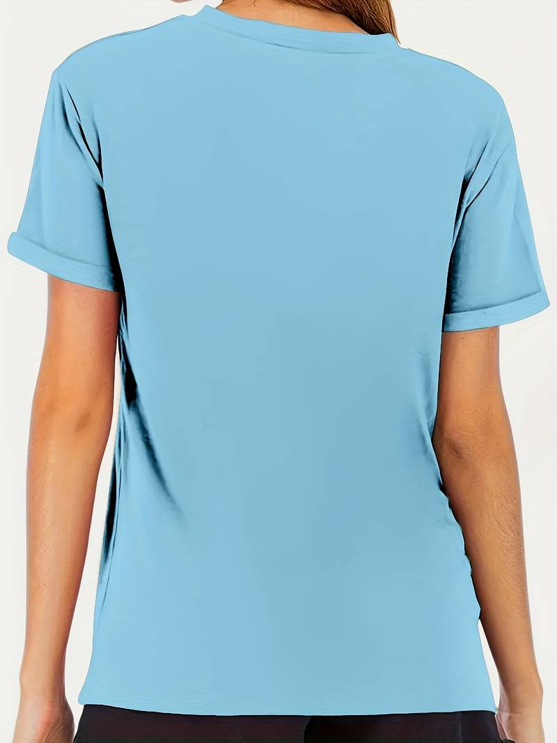 Heidi – T-Shirt mit Löwenzahn-Motiv und Rundhalsausschnitt