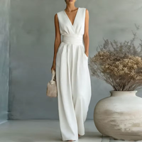 Damen Jumpsuit mit V-Ausschnitt | Noa