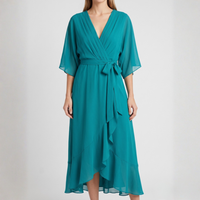 Damen Midikleid mit Volants | Kyra