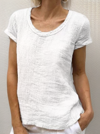 Heidi | Vintage T-Shirt mit Rundsaum