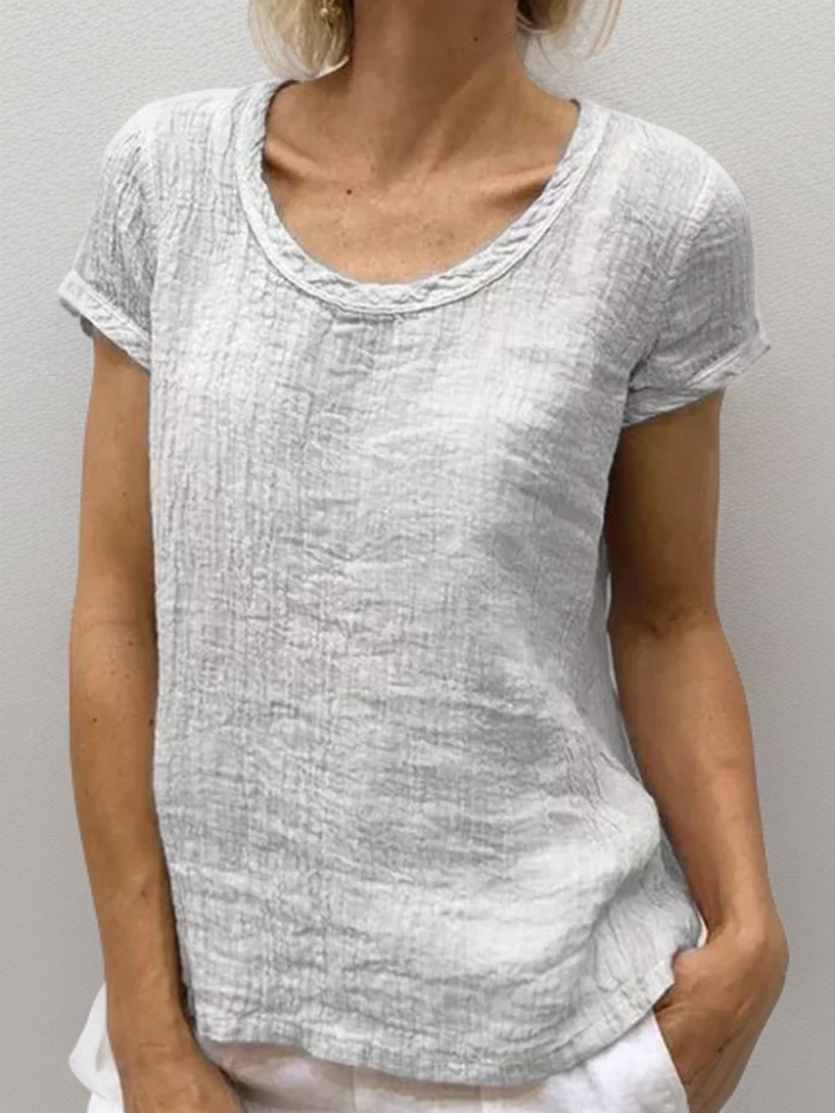 Heidi | Vintage T-Shirt mit Rundsaum